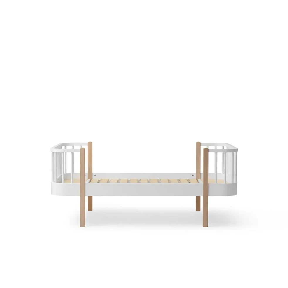 OLIVER FURNITURE - Lit Junior Wood Original, Blanc/Chêne - Les Petits