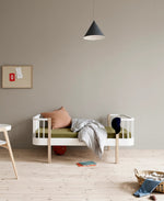 OLIVER FURNITURE - Lit Junior Wood Original, Blanc/Chêne - Les Petits