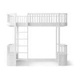 OLIVER FURNITURE - Lit Mezzanine Haut Wood Original, Blanc - Les Petits