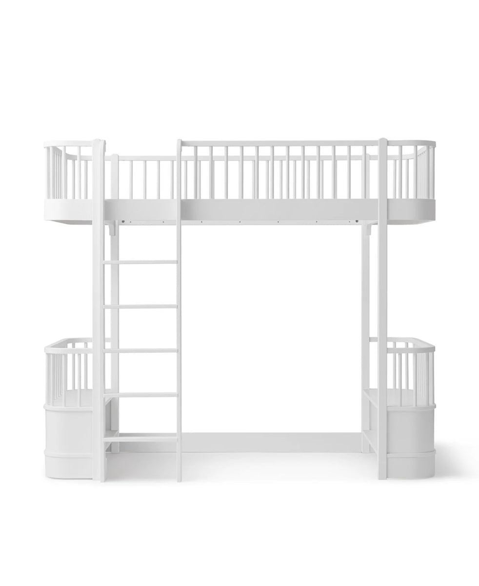 OLIVER FURNITURE - Lit Mezzanine Haut Wood Original, Blanc - Les Petits