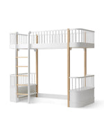 OLIVER FURNITURE - Lit Mezzanine Haut Wood Original, Blanc/Chêne - Les Petits