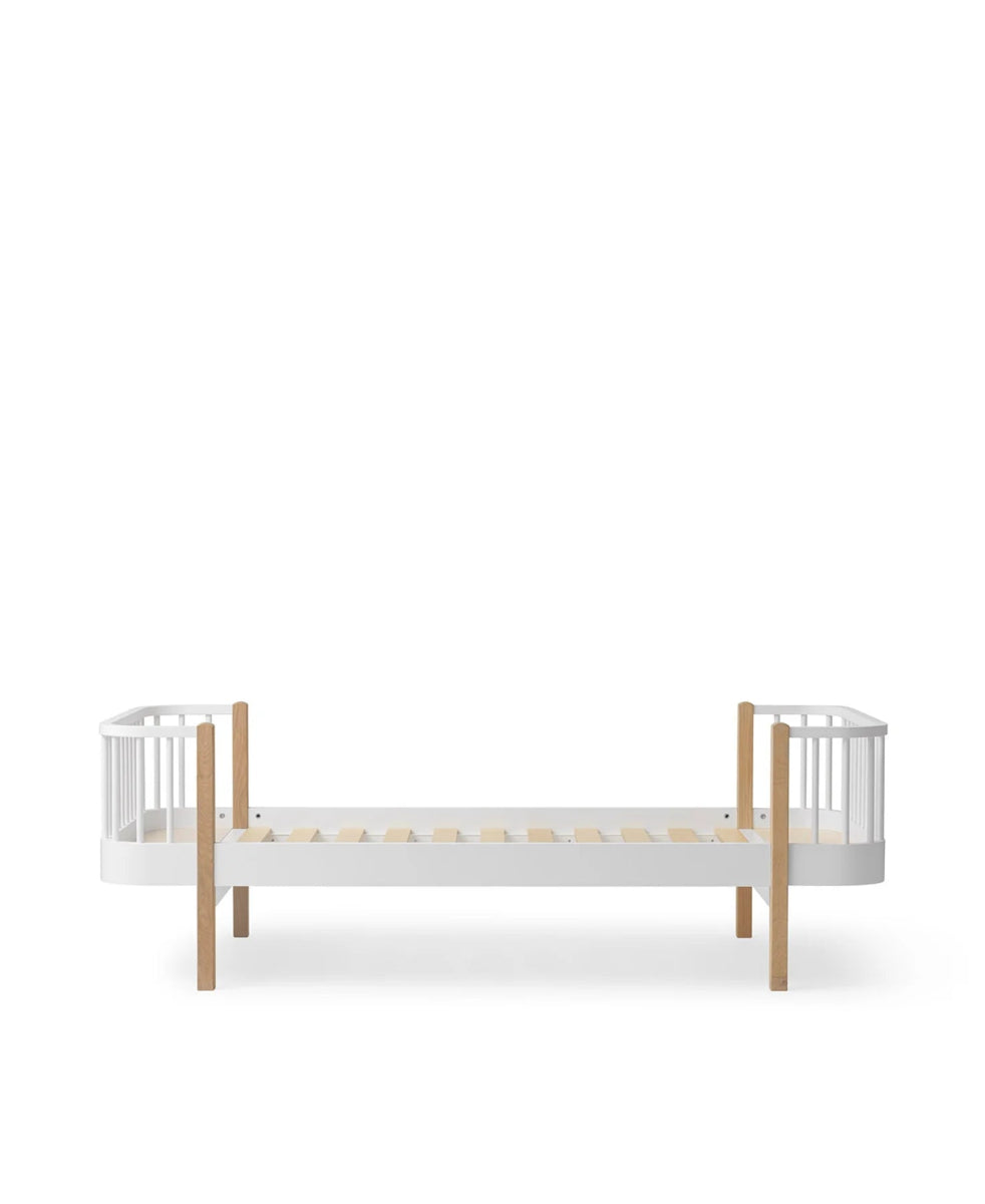 OLIVER FURNITURE - Lit Wood Original, Blanc/Chêne - Les Petits