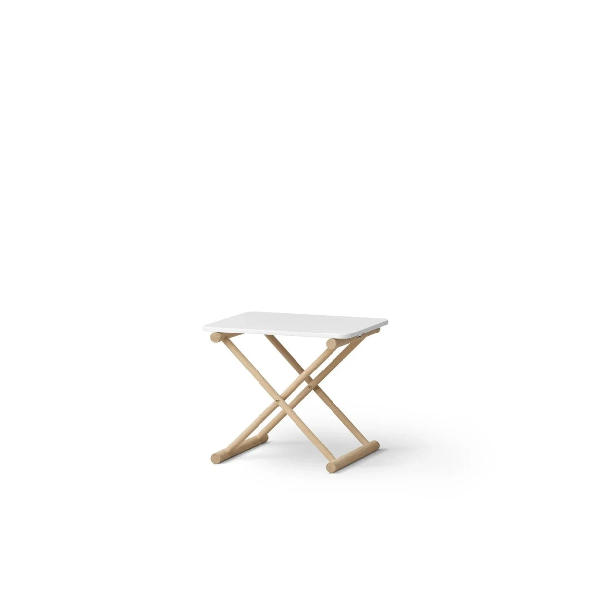 OLIVER FURNITURE - Table De Chevet Basse Camp, Blanc/Chêne - Les Petits