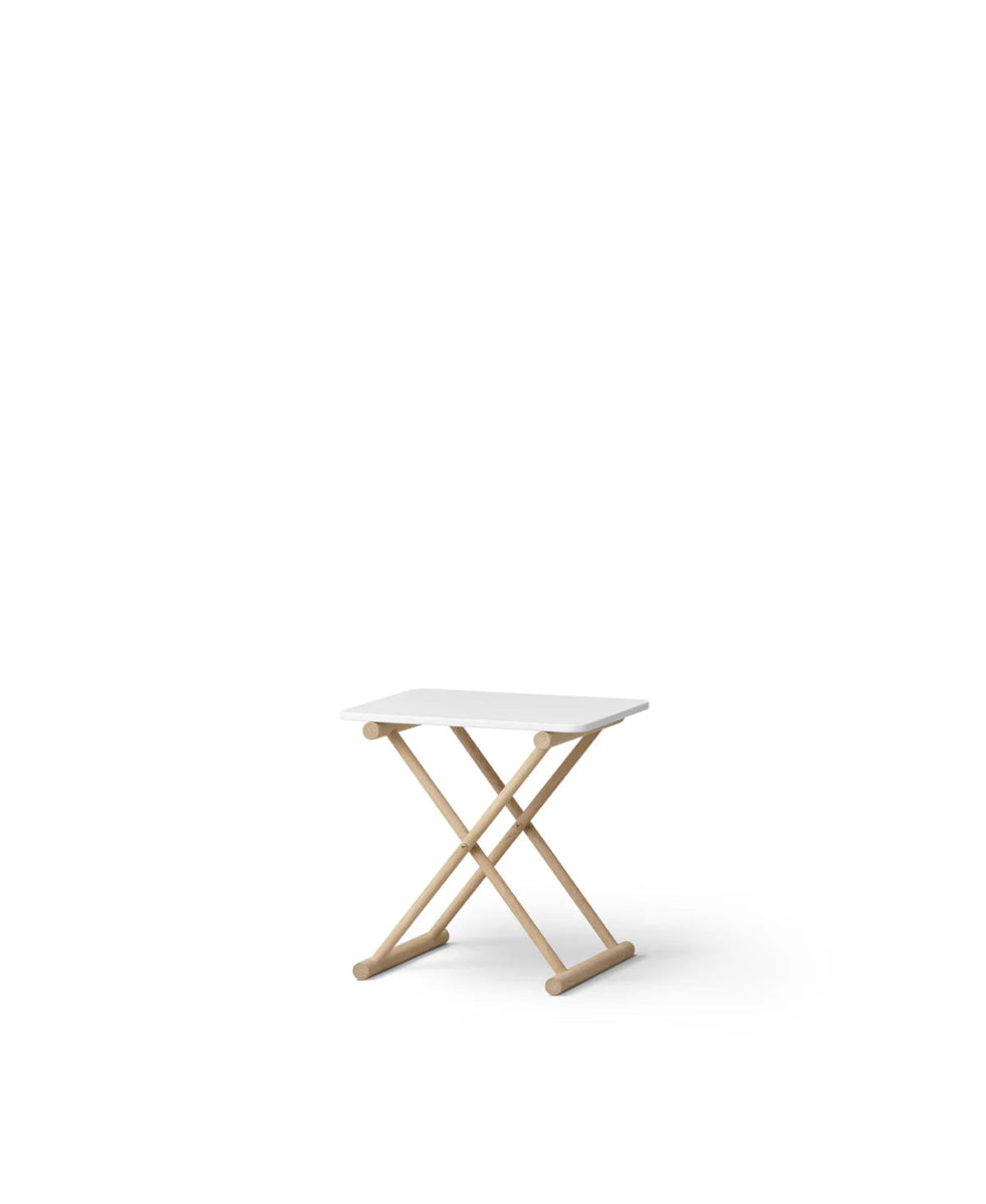 OLIVER FURNITURE - Table De Chevet Basse Camp, Blanc/Chêne - Les Petits