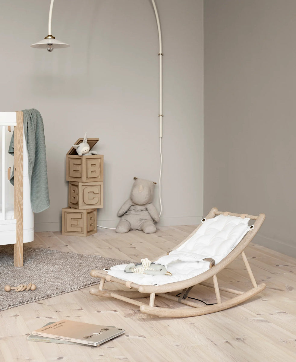 OLIVER FURNITURE - Transat Bébé & Enfant Wood, Chêne/Blanc - Les Petits