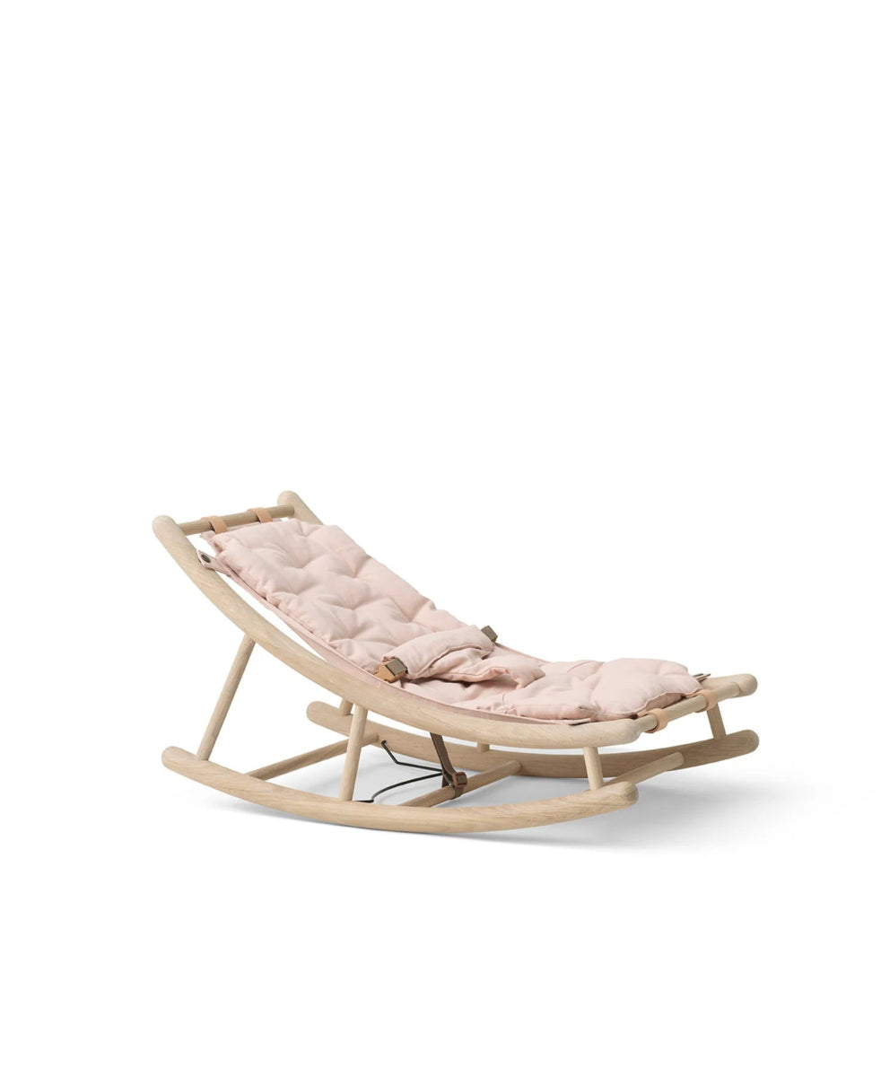 OLIVER FURNITURE - Transat Bébé & Enfant Wood, Chêne/Rose - Les Petits