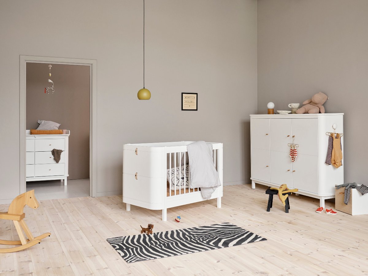 oliver furniture lit bebe wood mini blanc