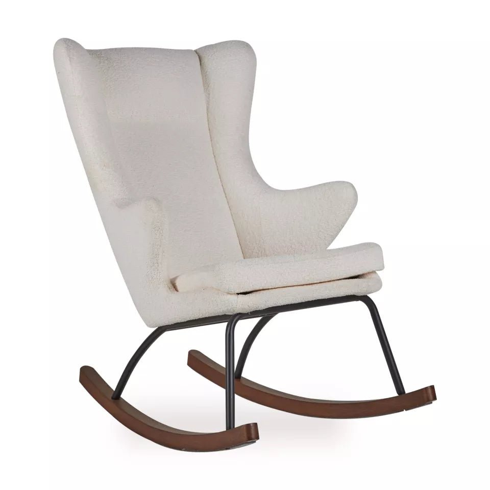 QUAX - Chaise À Bascule Adulte De Luxe - Crème - Les Petits