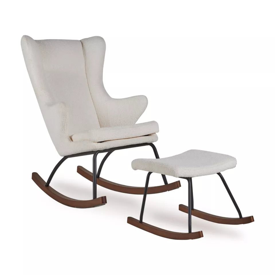 QUAX - Chaise À Bascule Adulte De Luxe - Crème - Les Petits