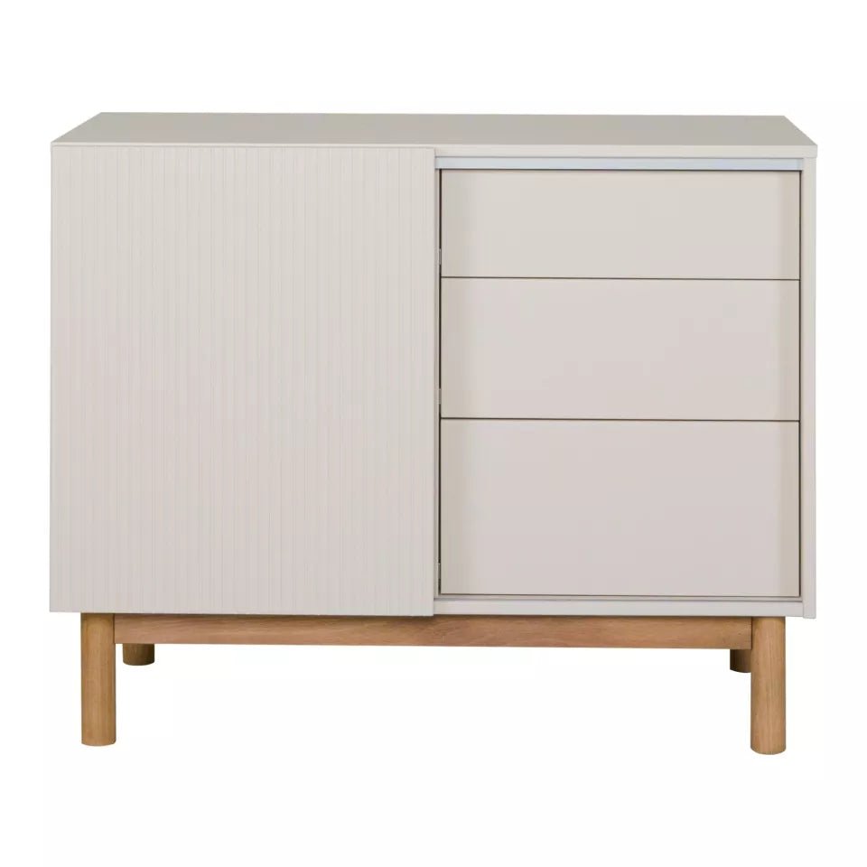 QUAX - Commode Mood Porte + 3 Tiroirs - Argile - Les Petits