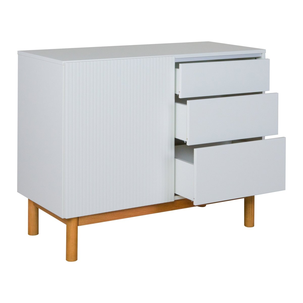 QUAX - Commode Mood Porte + 3 Tiroirs - Blanc - Les Petits