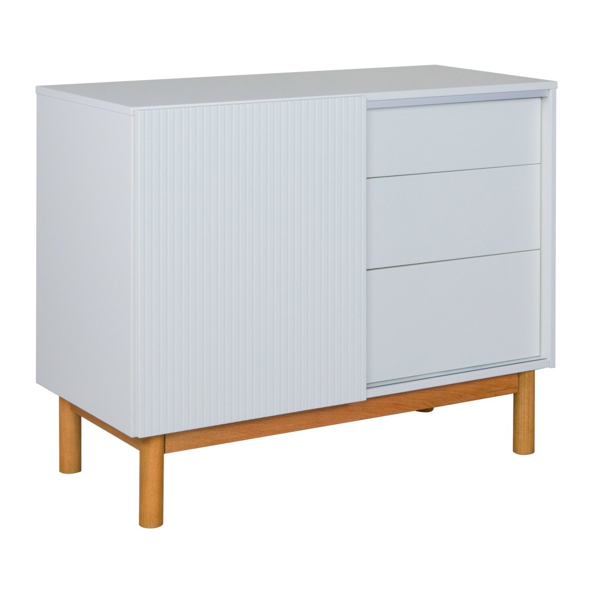 QUAX - Commode Mood Porte + 3 Tiroirs - Blanc - Les Petits