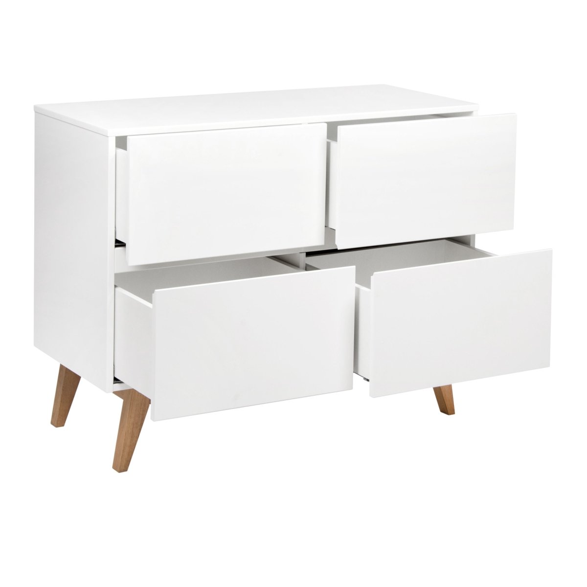 QUAX - Commode Trendy 4 Tiroirs - Blanc - Les Petits