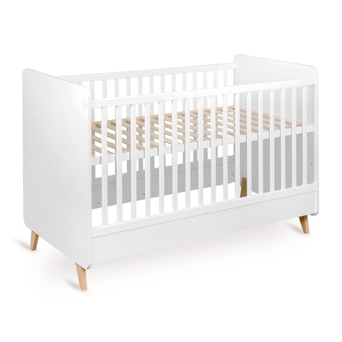 QUAX - Lit Bébé Évolutif Loft 70 x 140 Cm - Blanc - Les Petits