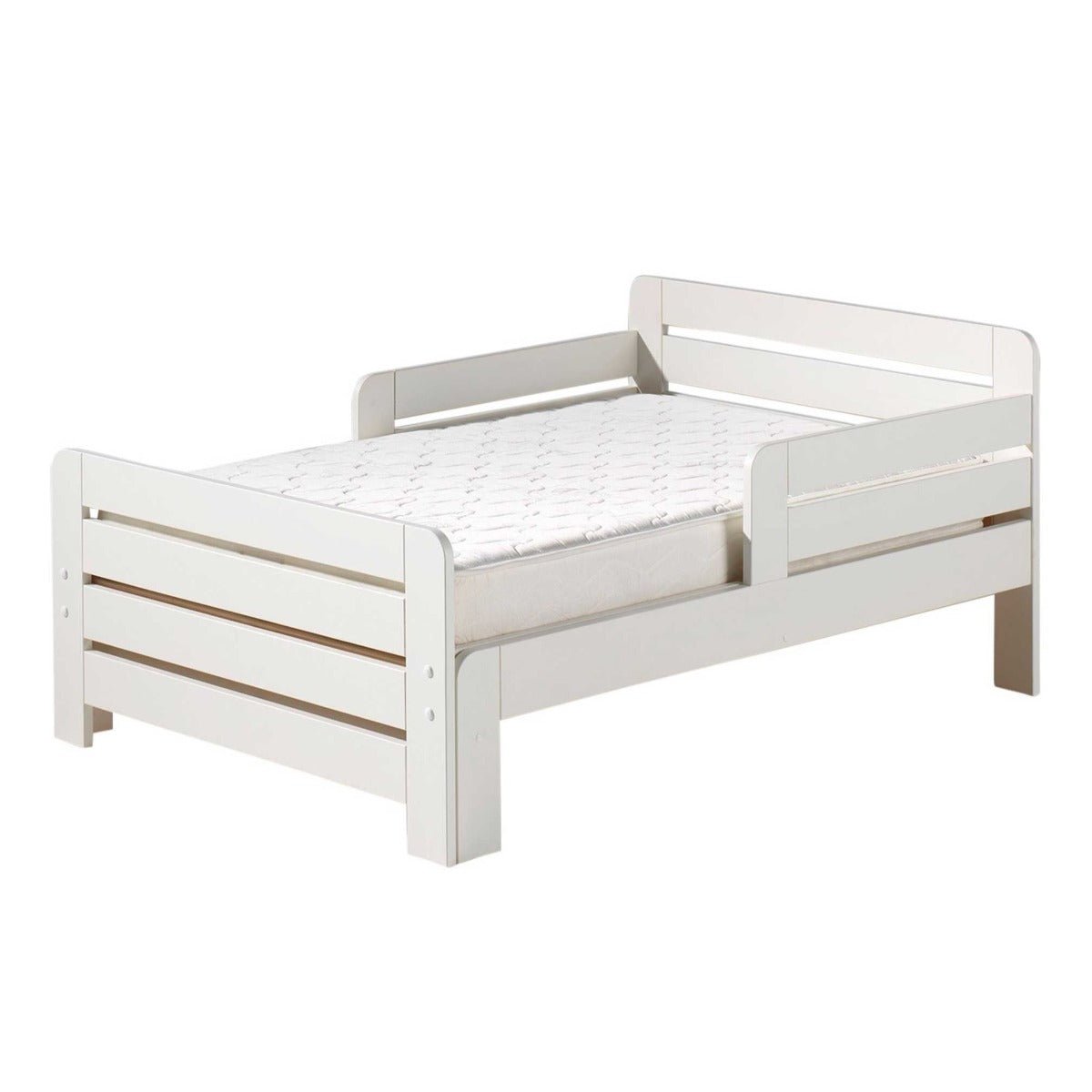 VIPACK - Lit Evolutif Jumper Blanc 90 X 140 Cm Avec Tiroir Lit - Les Petits