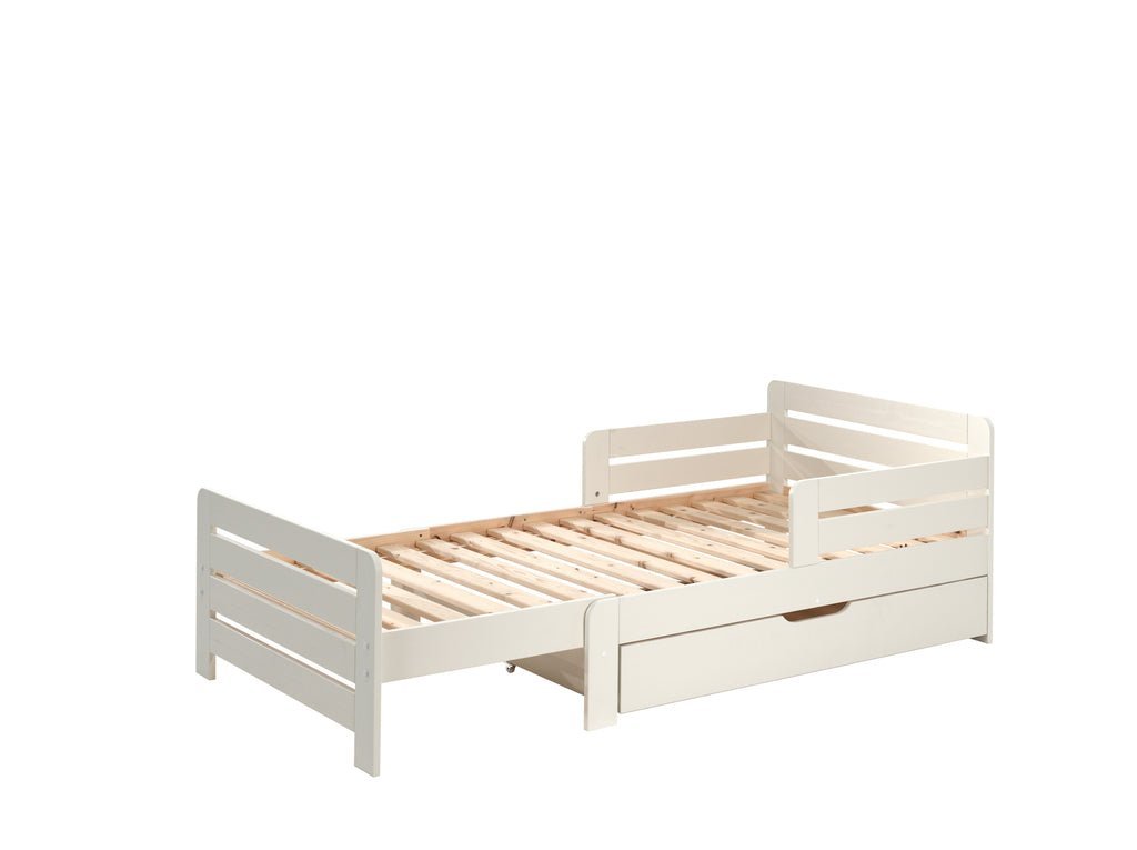 VIPACK - Lit Evolutif Jumper Blanc 90 X 140 Cm Avec Tiroir Lit - Les Petits