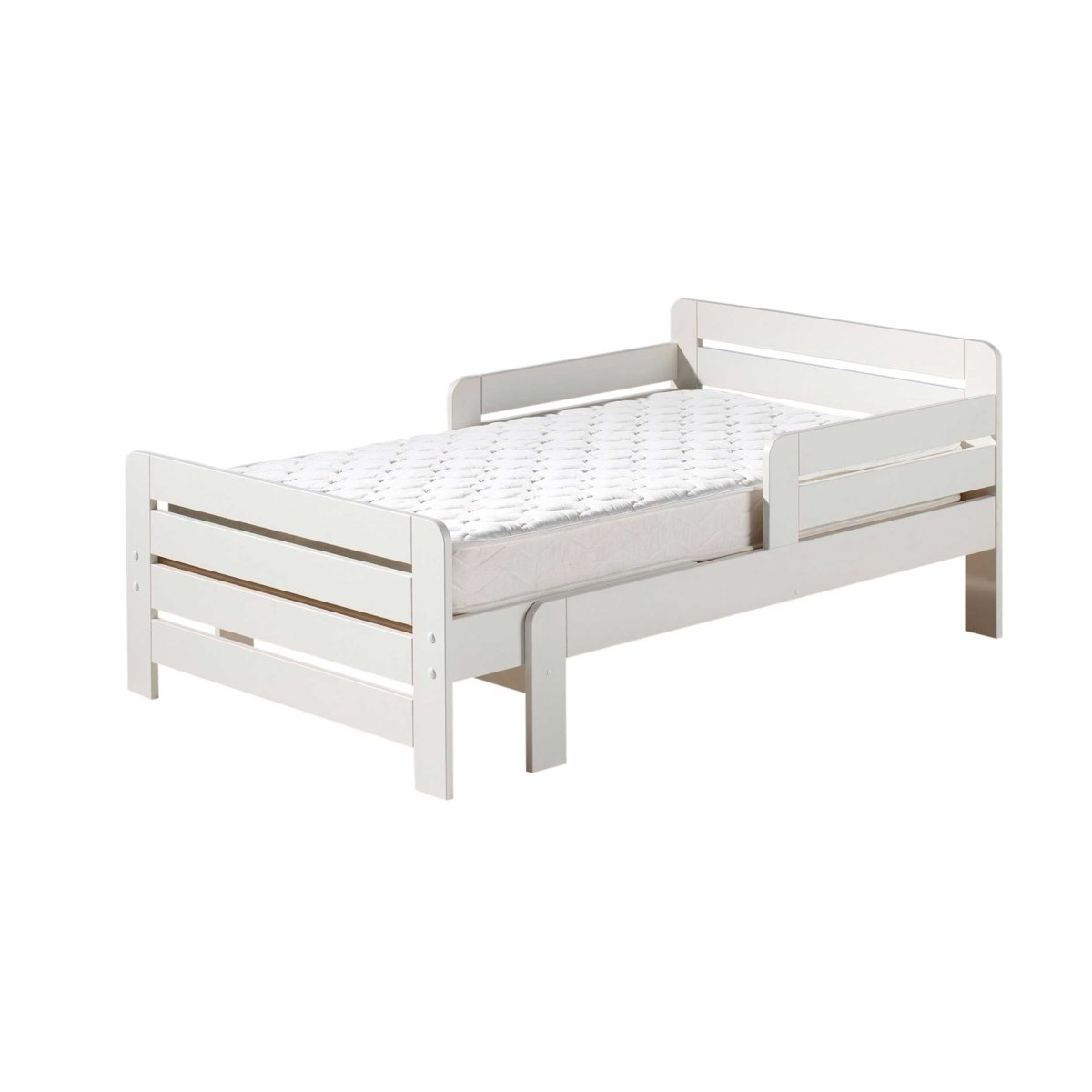 VIPACK - Lit Evolutif Jumper Blanc 90 X 140 Cm Avec Tiroir Lit - Les Petits