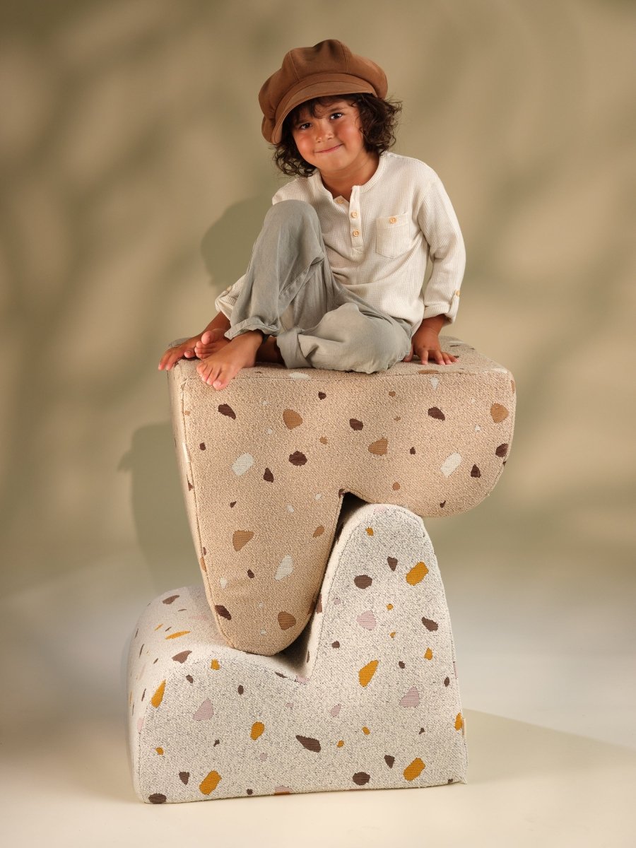 WIGIWAMA - Chaise Nuage Terrazzo - Sable - Les Petits