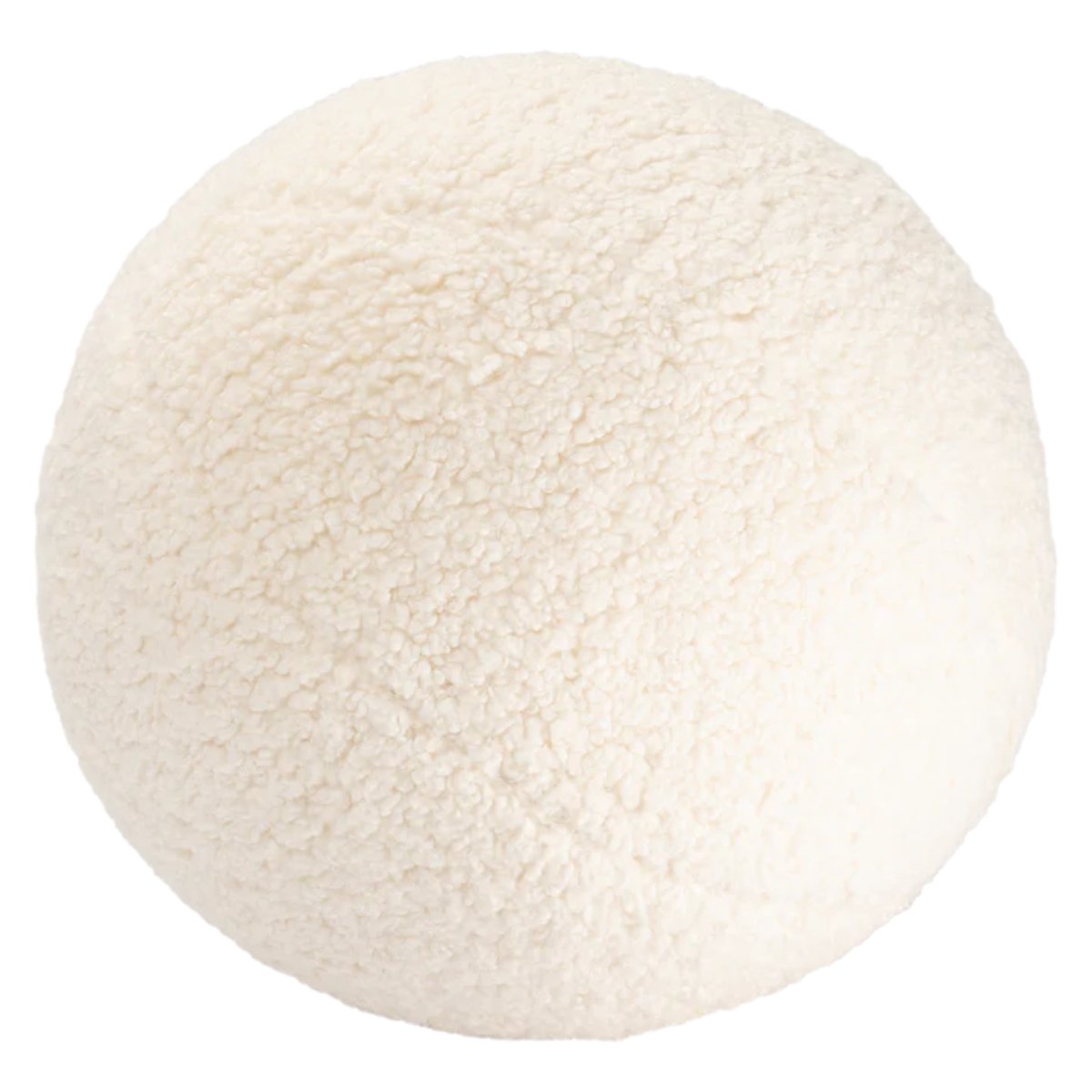 WIGIWAMA - Coussin Boule Molletonné - Blanc Crème - Les Petits