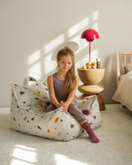 WIGIWAMA - Fauteuil Pouf Terrazzo - Marbre - Les Petits