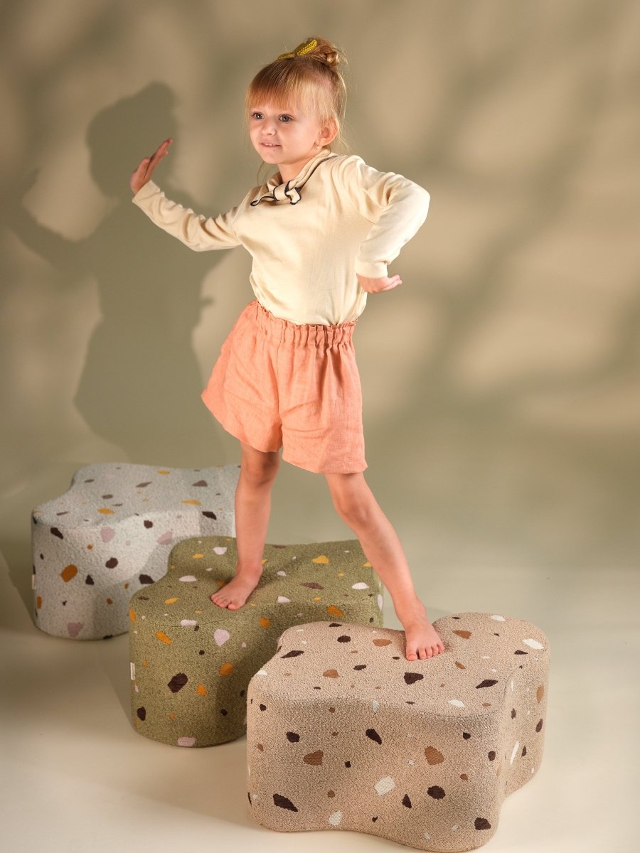 WIGIWAMA - Pouf Nuage Terrazzo - Marbre - Les Petits