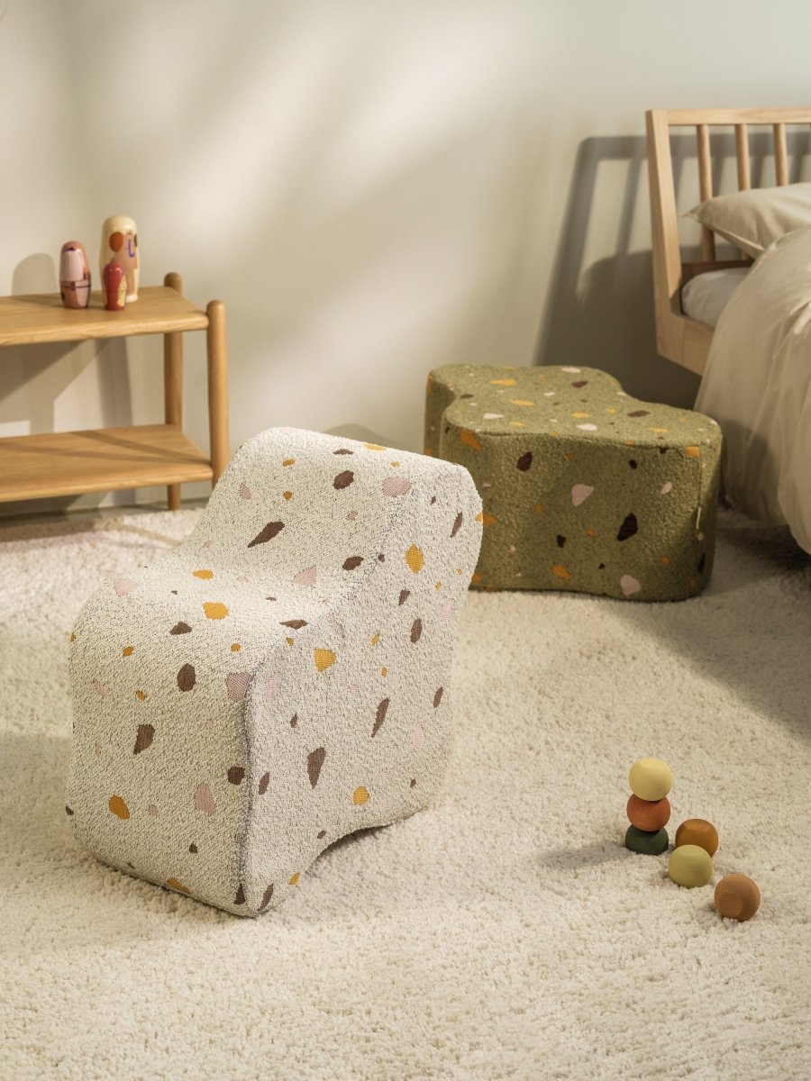 WIGIWAMA - Pouf Nuage Terrazzo - Marbre - Les Petits