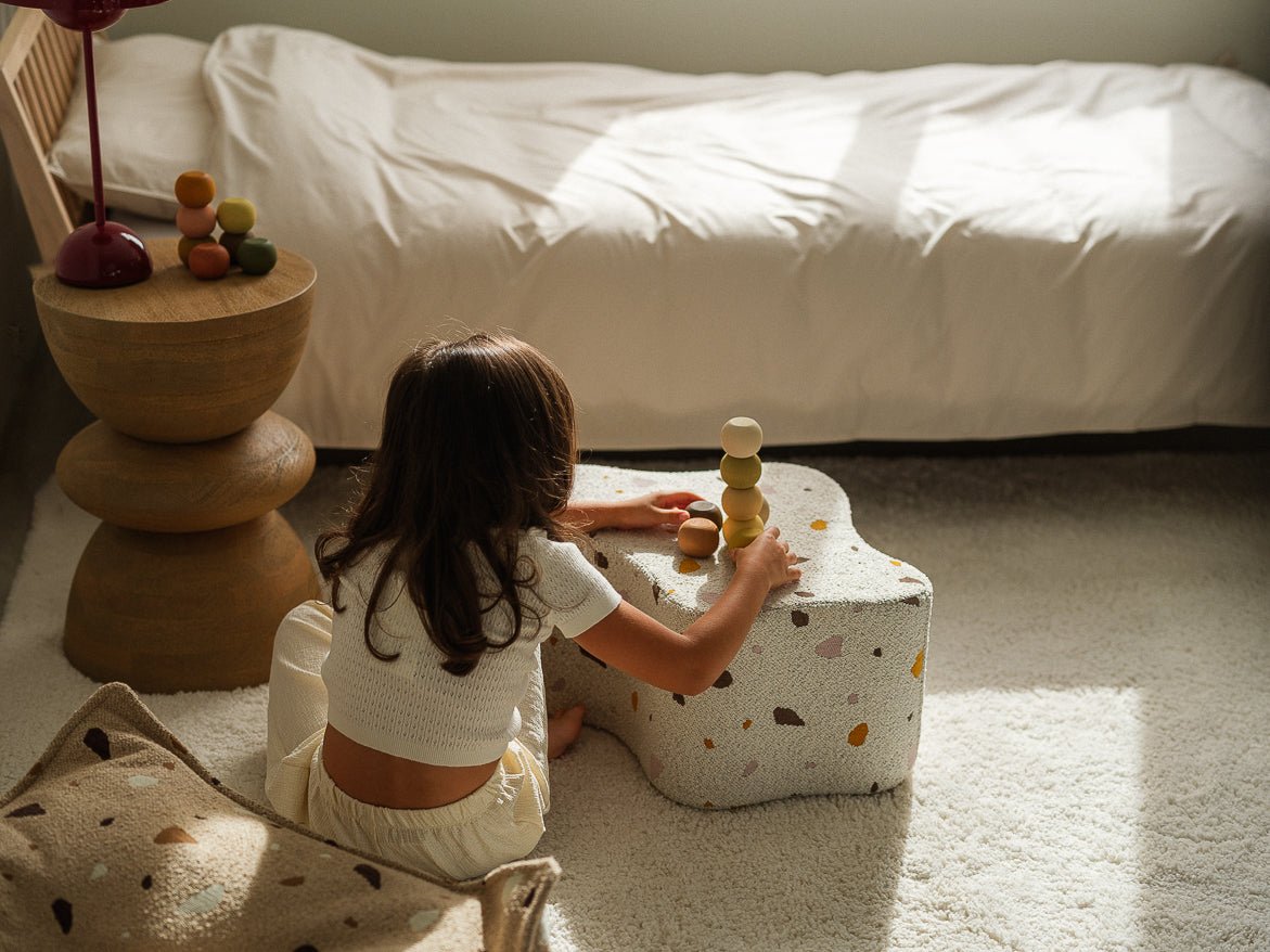 WIGIWAMA - Pouf Nuage Terrazzo - Marbre - Les Petits