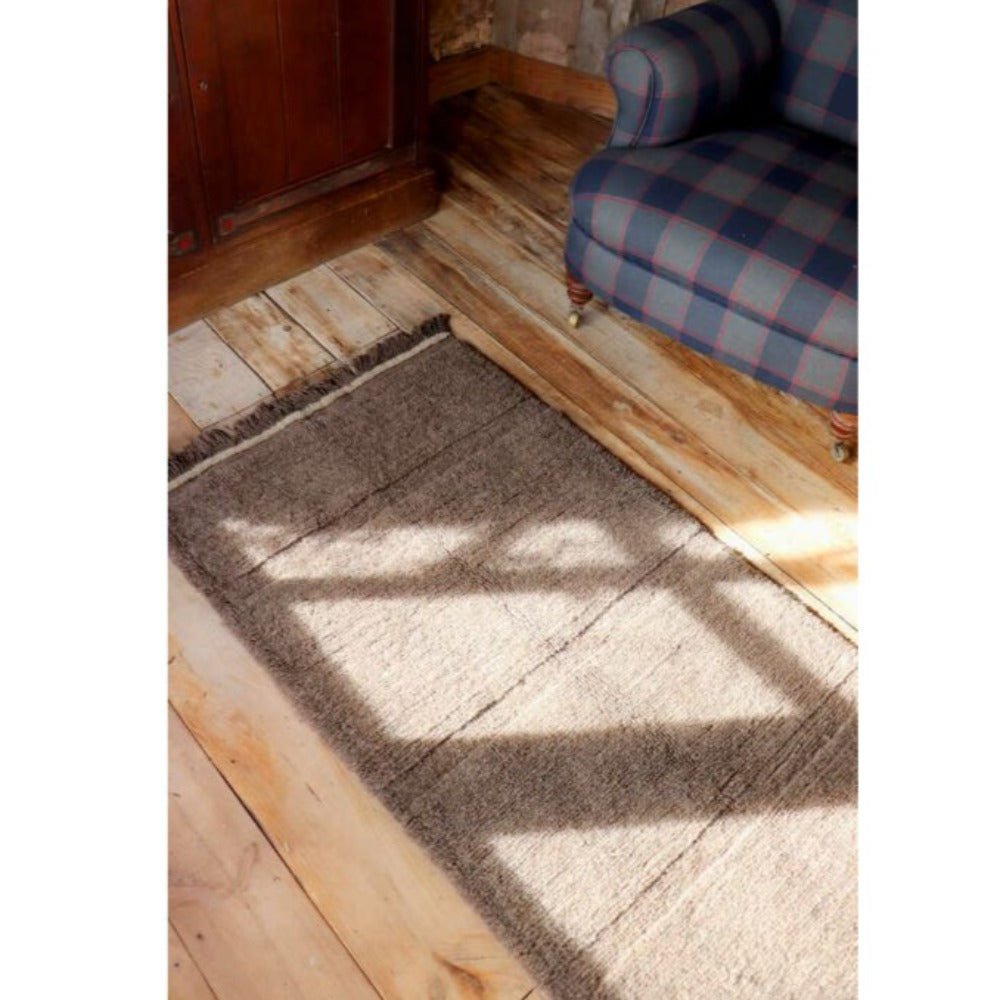 LORENA CANALS-Tapis En Laine Steppe - Mouton Marron-Les Petits