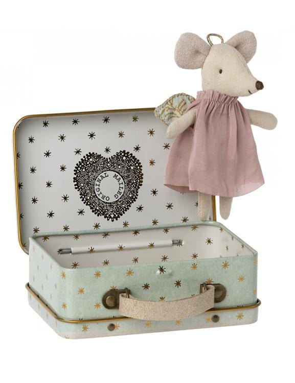 MAILEG Petite valise maileg en métal pour souris et lapins - angel l little  home 19-2607-00