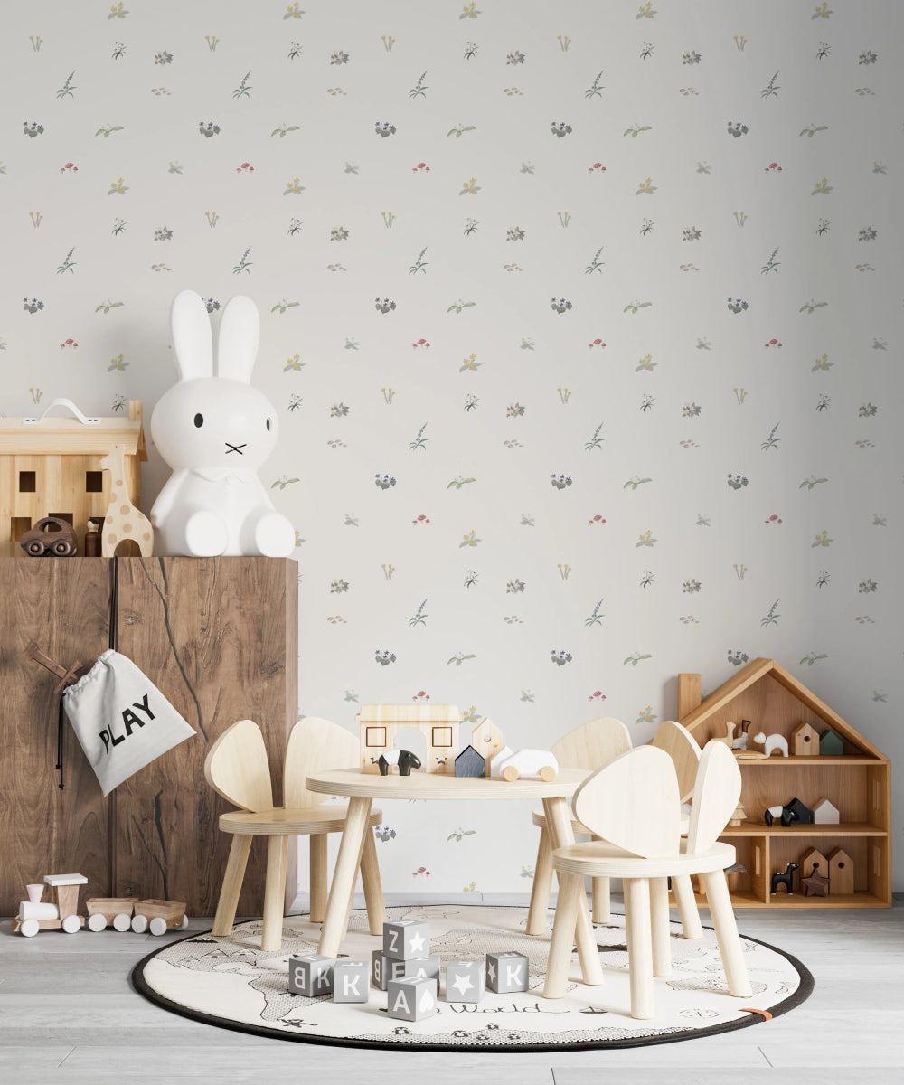 MUNKS & ME-Papier Peint Chambre Enfant à Motif Répété - Jardin du Molly-Les Petits