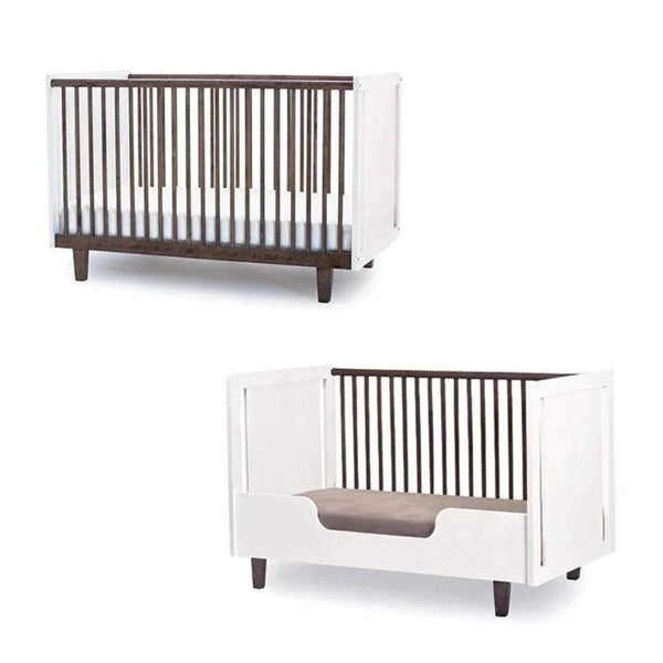 Oeuf NYC Rhea Adjustable Baby Crib Walnut Les Petits