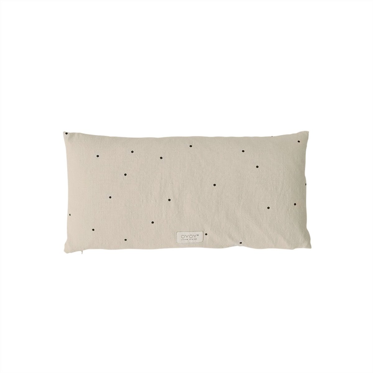 OYOY LIVING-Coussin Kyoto Dot Long - Argile-Les Petits