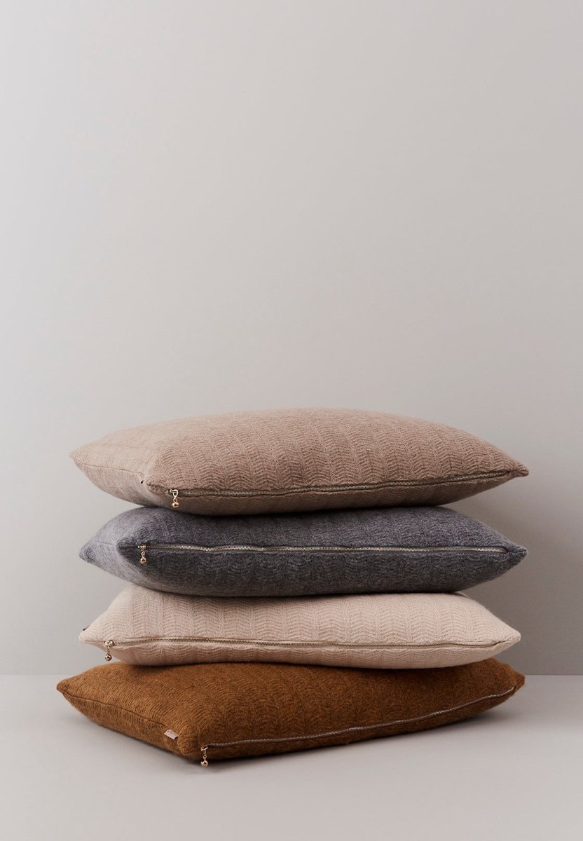 OYOY LIVING-Kata Cushion - Nude Melange-Les Petits